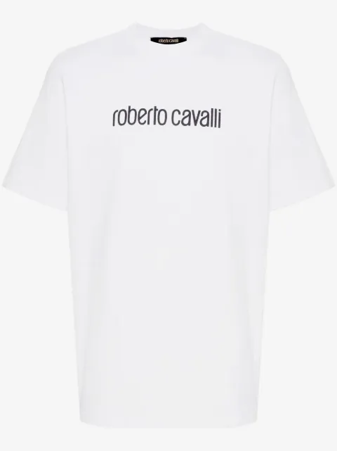 Roberto Cavalli logo-print cotton T-shirt  
