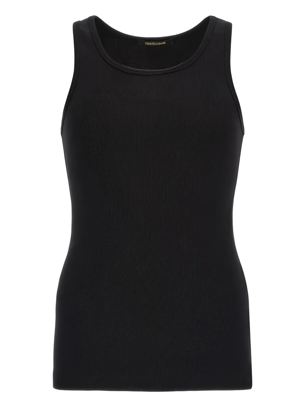 Roberto Cavalli ribbed cotton tank top | Black | Image 1