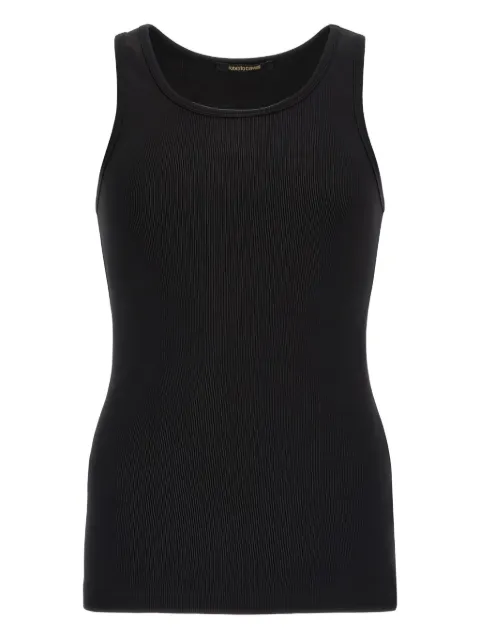 Roberto Cavalli ribbed cotton tank top