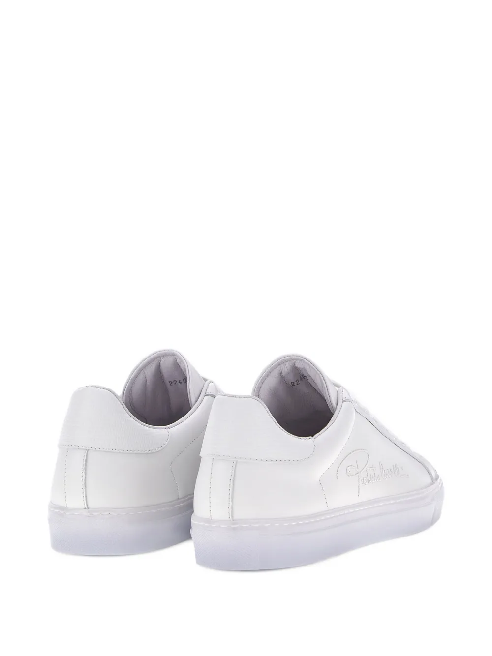 Roberto Cavalli logo-embroidered sneakers White