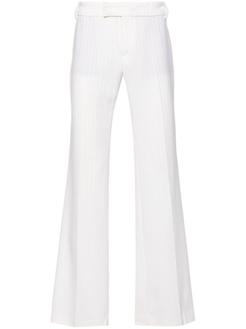 Roberto Cavalli flared virgin wool trousers