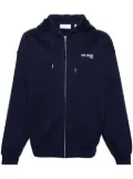Axel Arigato Fiel zipped cotton hoodie - Blue
