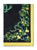 Roberto Cavalli snake-lemon-print scarf - Black