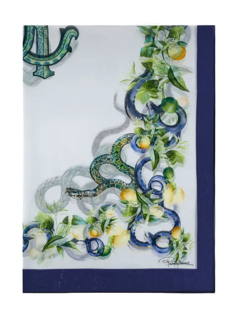 Roberto Cavalli snake-print scarf
