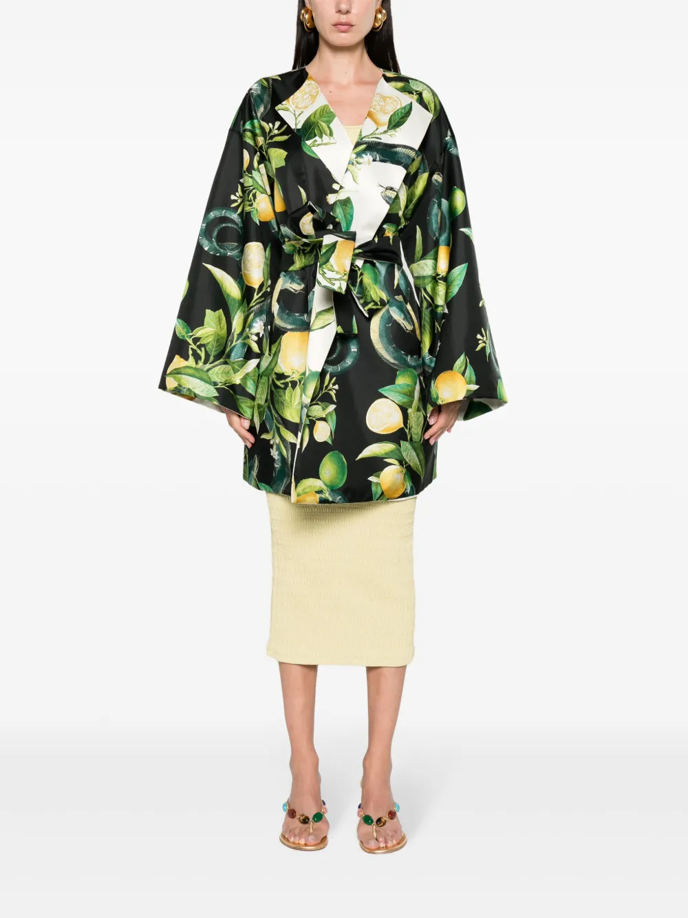 Roberto Cavalli Abito con stampa Lemon | Image 6
