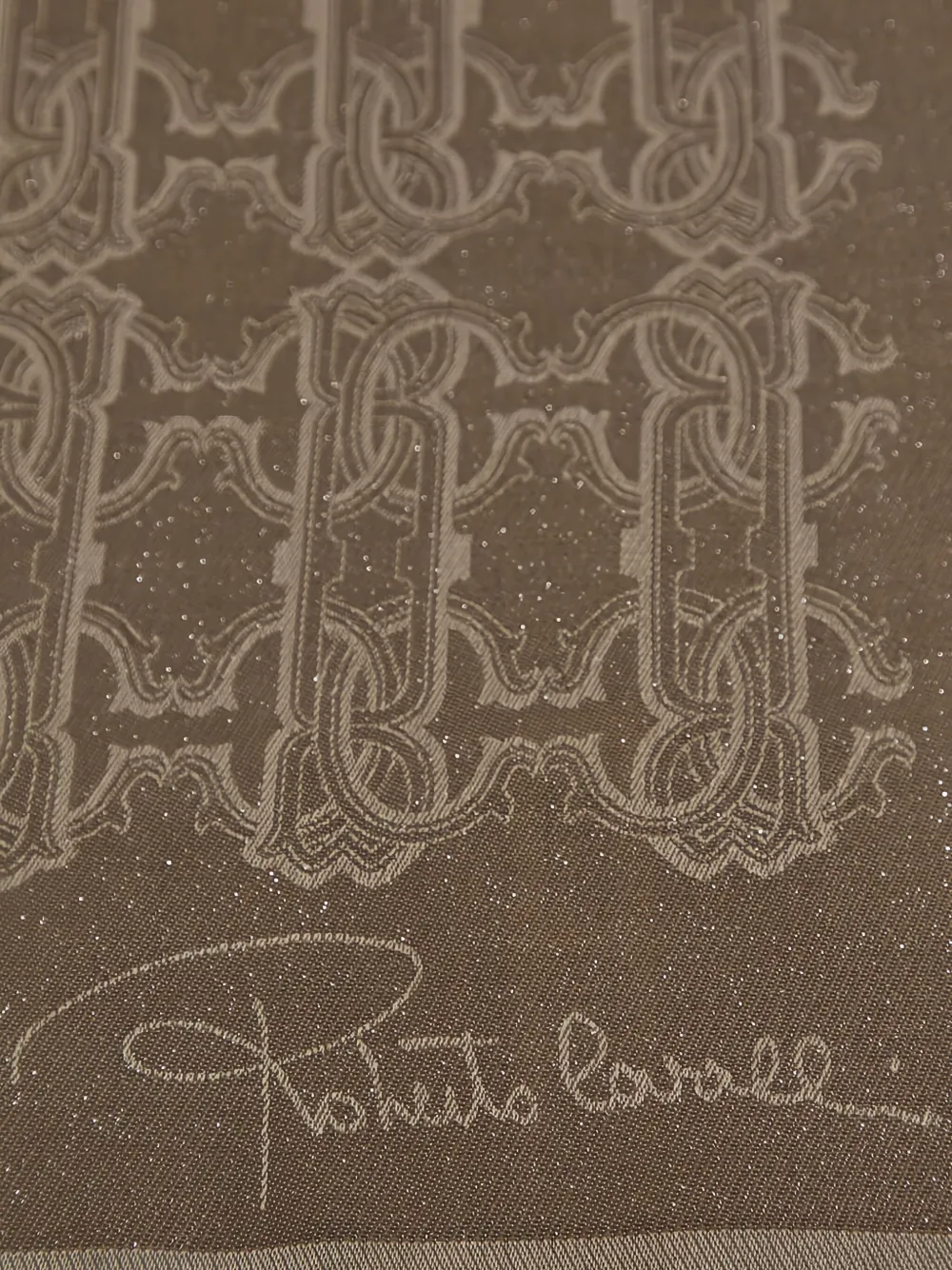 Roberto Cavalli monogram-pattern scarf - Bruin