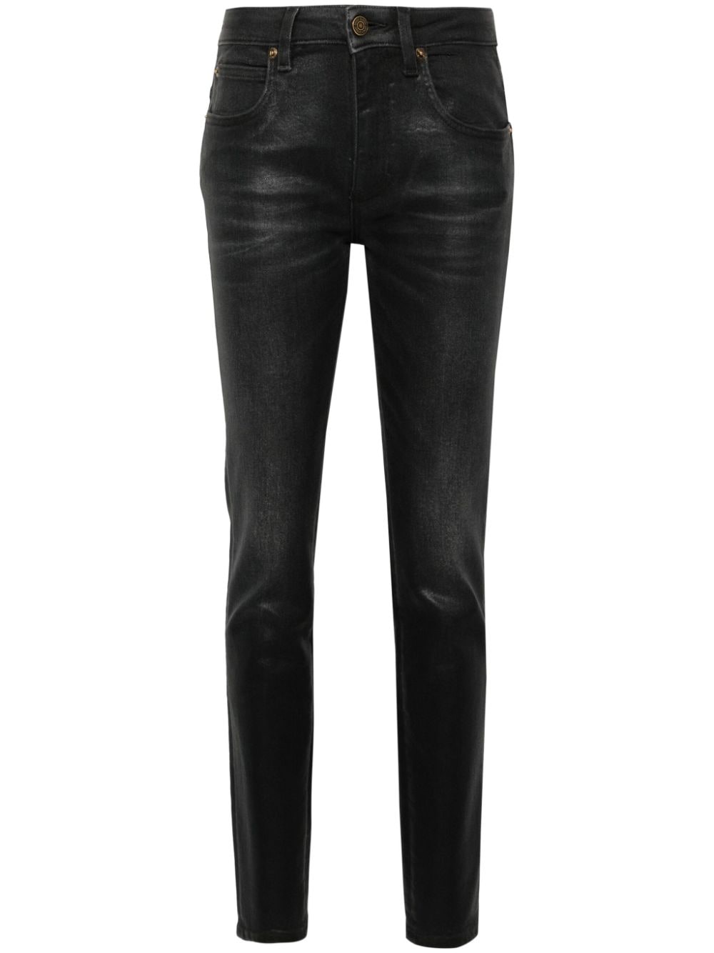 Roberto Cavalli Mid-rise Skinny Jeans In Black