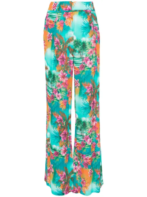 Roberto Cavalli high-waist palazzo crepe trousers