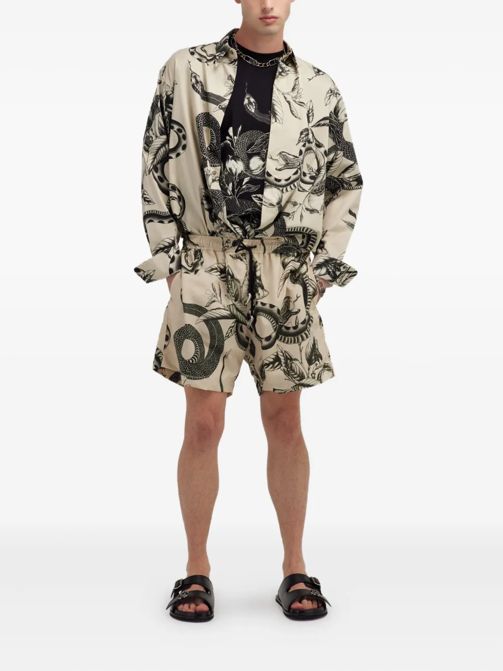Roberto Cavalli snake-print drawstring swim shorts | Swim & Board Shorts | Image 2
