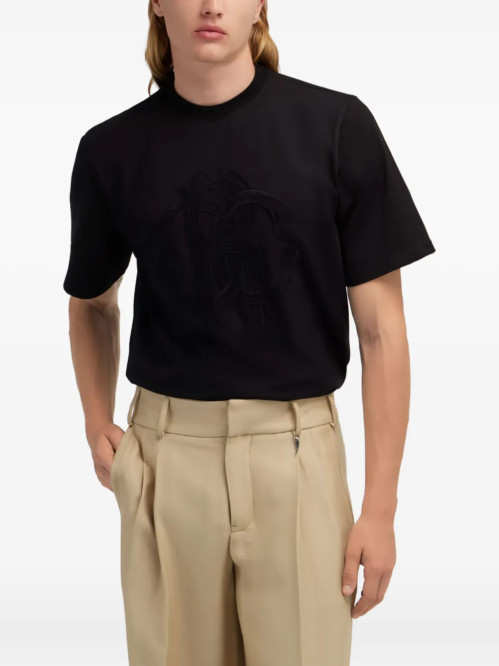 Roberto Cavalli Cotton T-shirt In Black