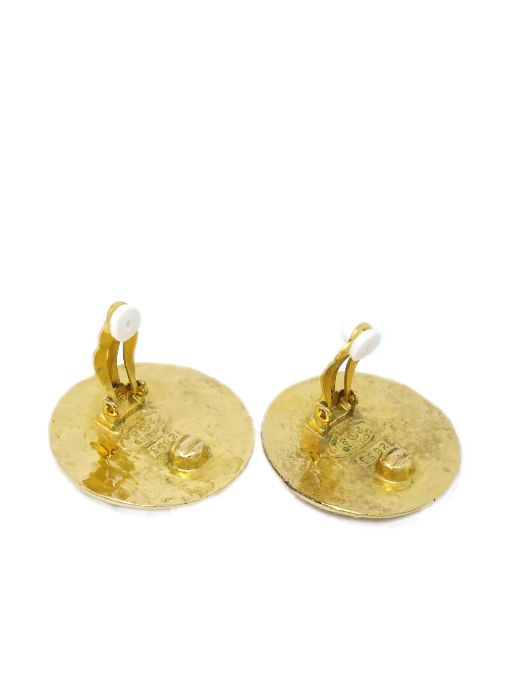 CHANEL Pre-Owned 1993 pre-owned oorclips met CC-logo - Goud