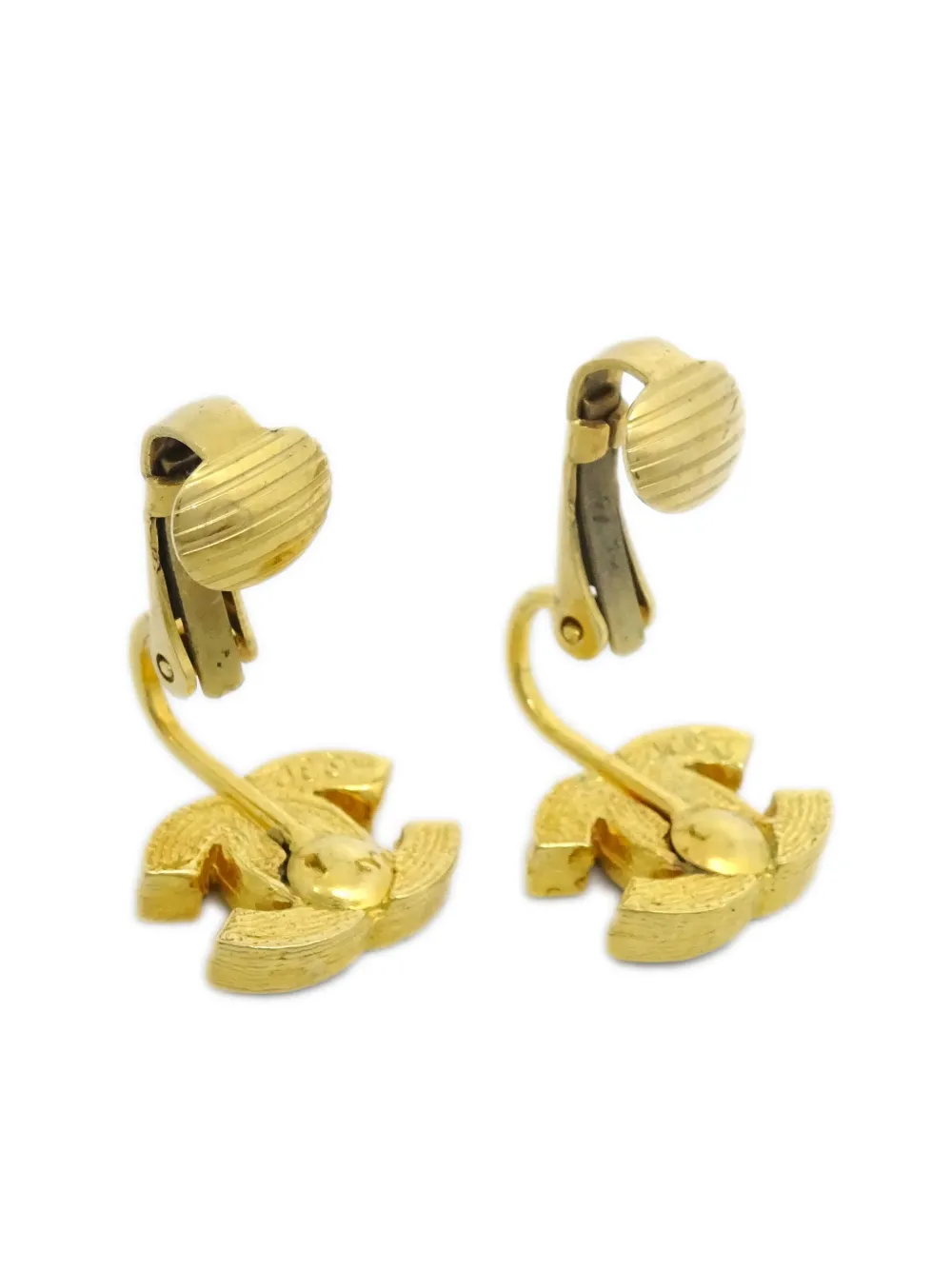 CHANEL Pre-Owned 1990-2000s oorclips met CC-logo - Goud