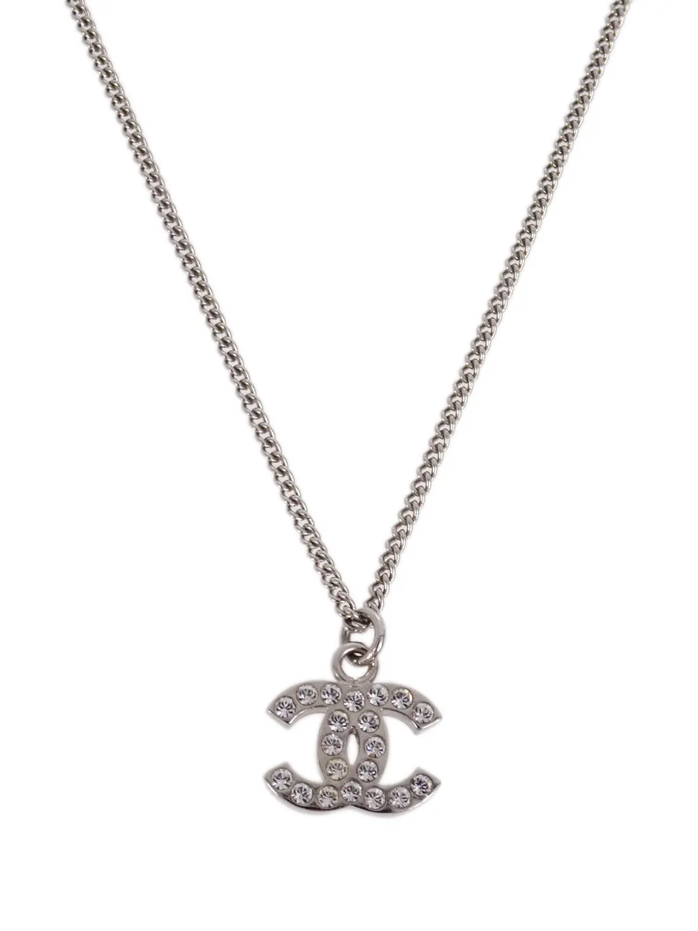 CHANEL Pre-Owned 2012 CC halsketting met hanger - Zilver