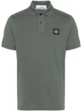 Stone Island Compass-patch piqué polo shirt - Green