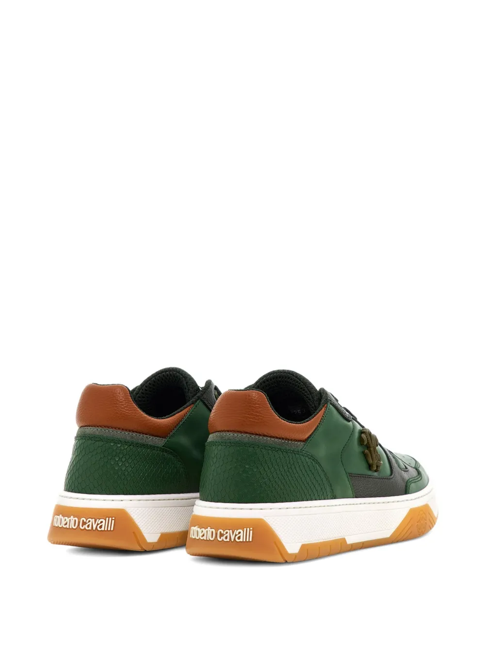 Roberto Cavalli debossed-logo trainers Green