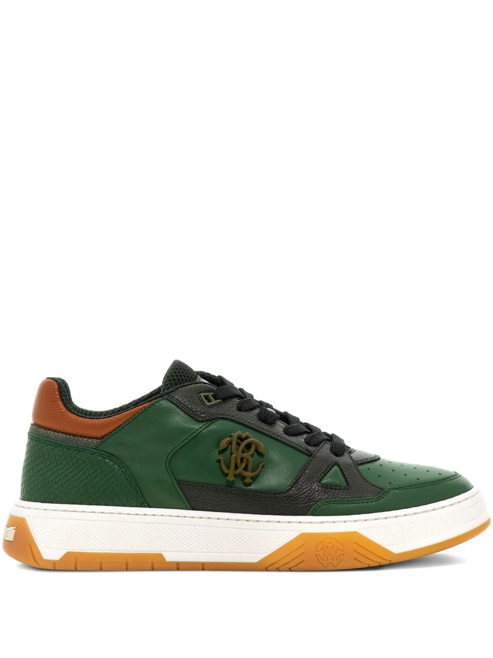 Roberto Cavalli debossed-logo trainers Green