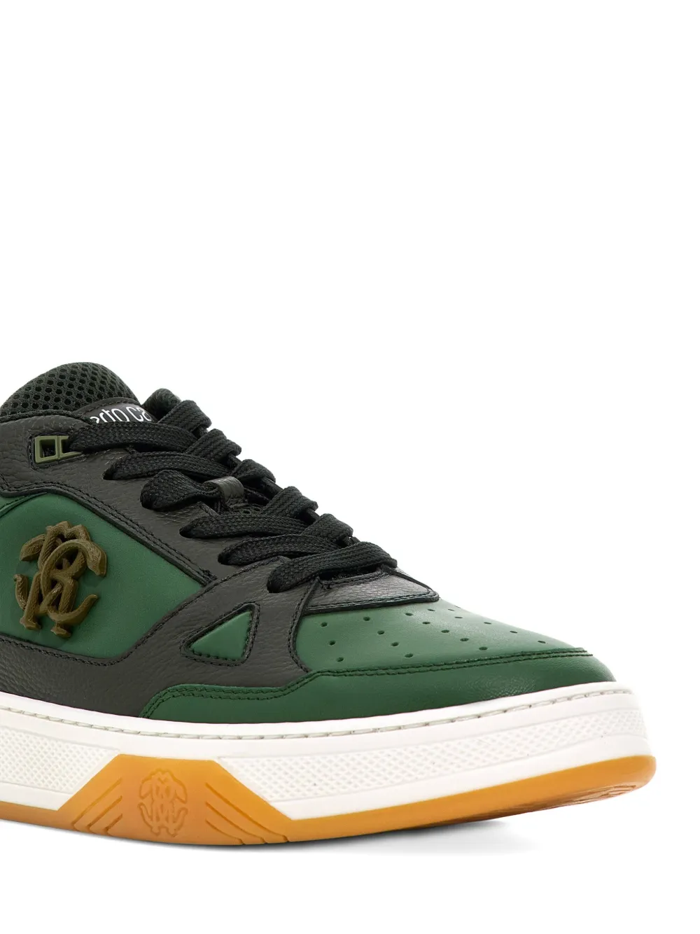 Roberto Cavalli debossed-logo trainers Green