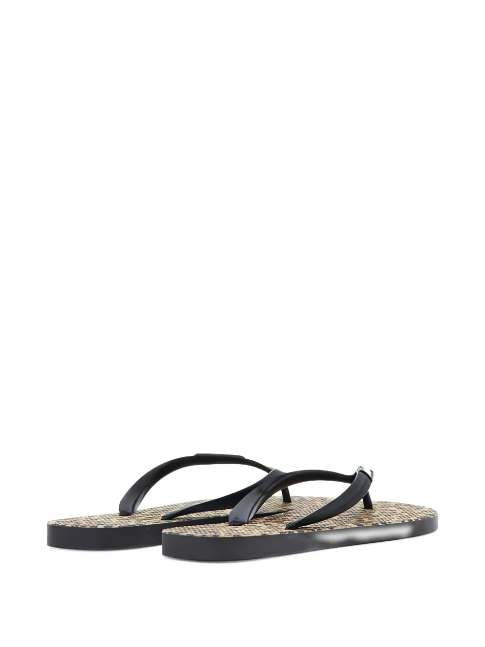 Roberto Cavalli leopard-print filp-flops Brown