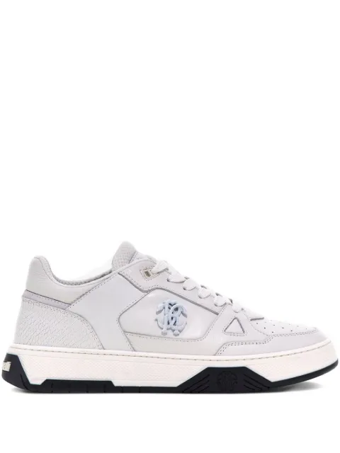 Roberto Cavalli embossed-logo trainers 