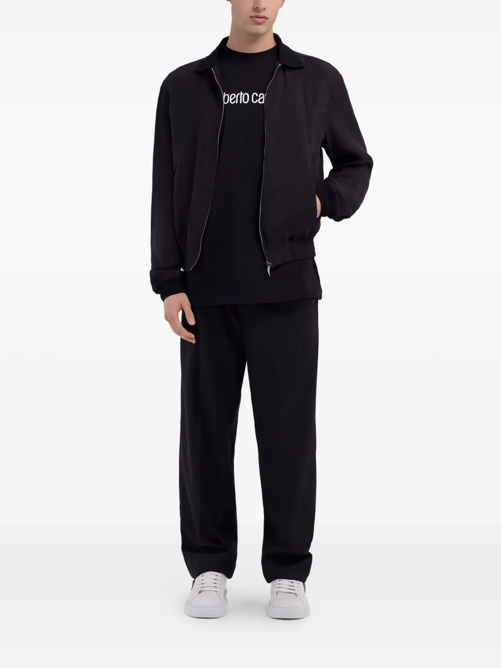 Roberto Cavalli ribbed-collar bomber jacket | Bomber Jackets | Image 2