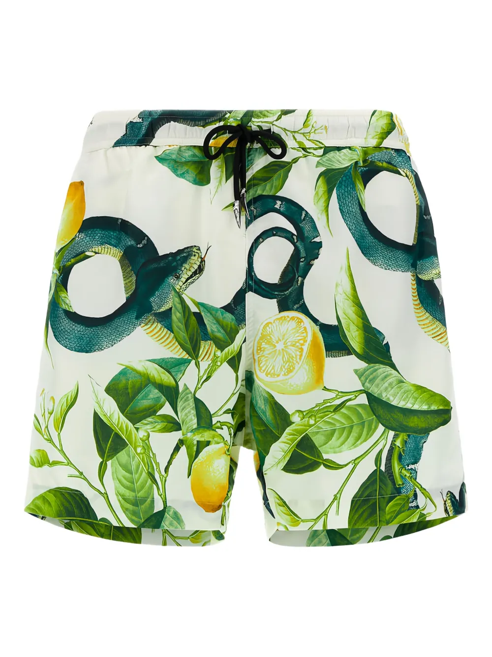 Roberto Cavalli snake-print swim shorts | White | Image 1