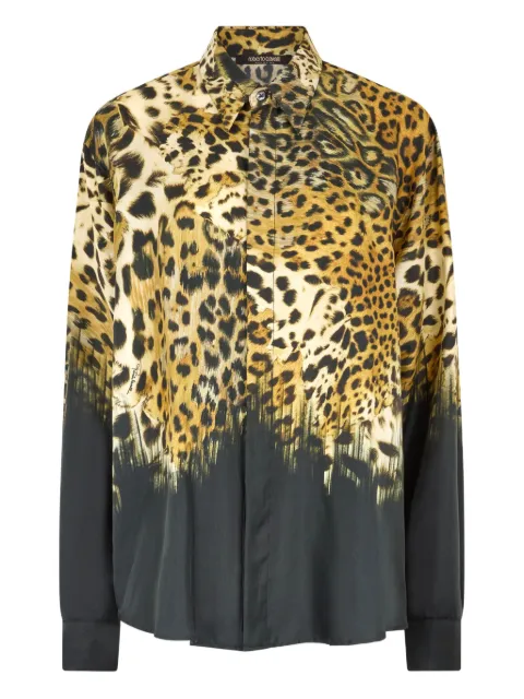 Roberto Cavalli camisa con estampado de leopardo