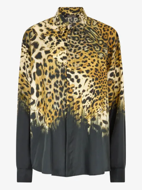 Roberto Cavalli leopard-print shirt