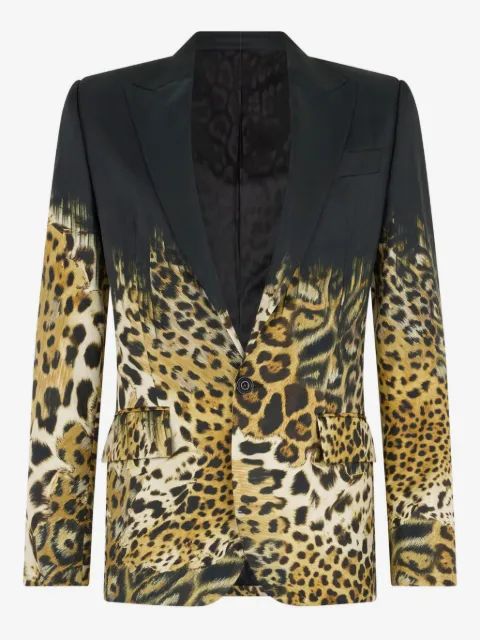 Roberto Cavalli بليزر بطبعة جلد الفهد
