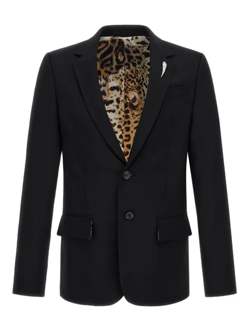 Blazer à simple boutonnage - Roberto Cavalli - Modalova