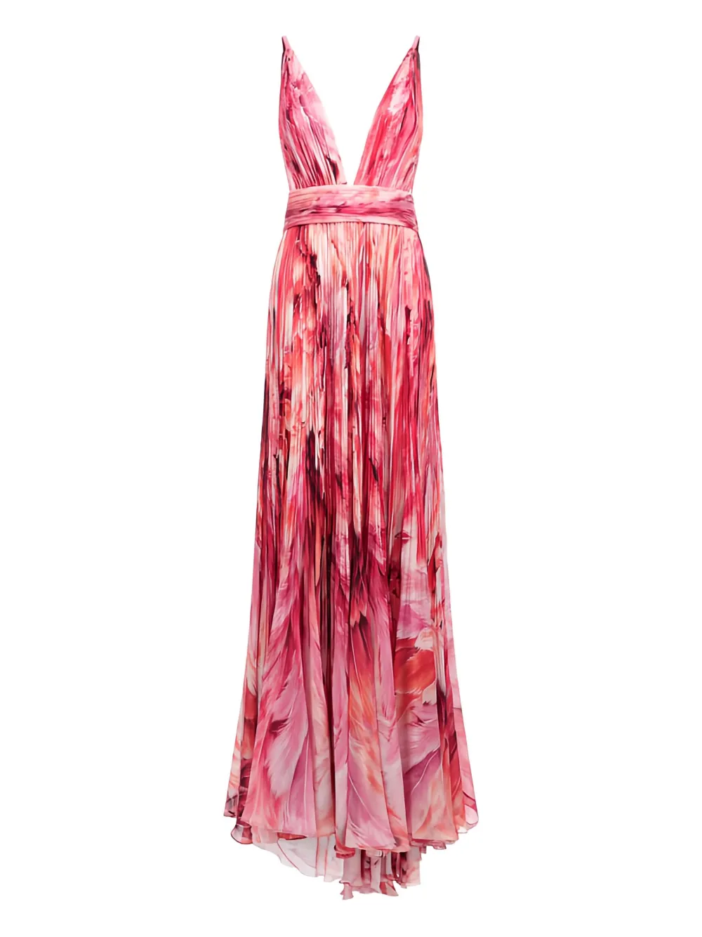 Roberto Cavalli pleated print maxi dress | Pink | Image 1