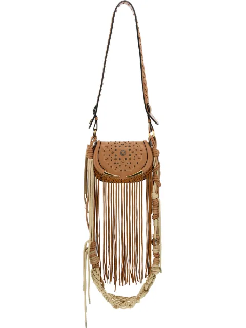 Roberto Cavalli studded fringe shoulder bag