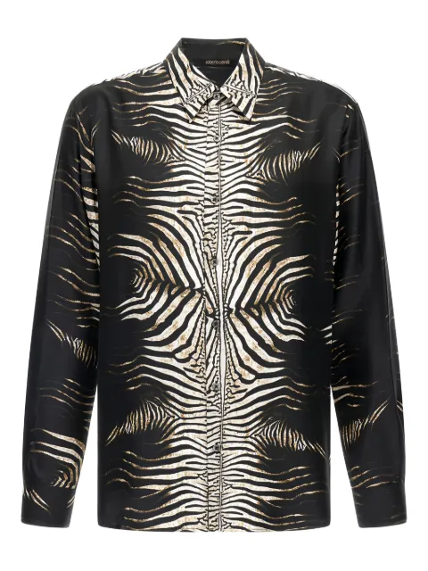 Roberto Cavalli 印花真丝衬衫