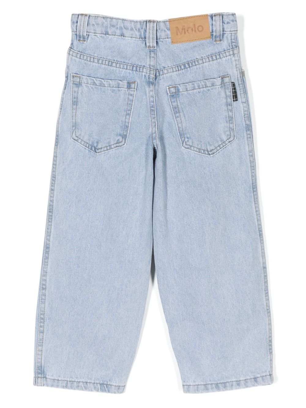 Molo Mid waist straight jeans Blauw