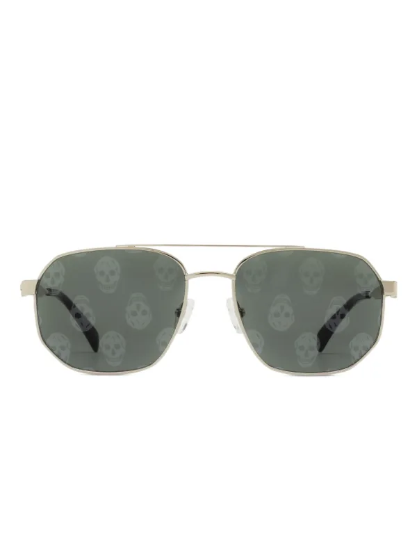 Alexander McQueen Eyewear skull-print Sunglasses Silver
