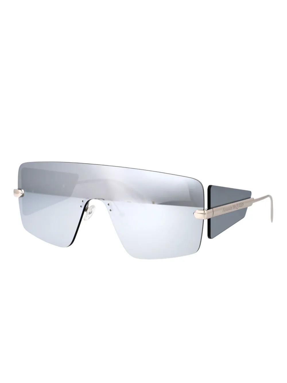 Alexander McQueen Eyewear mirrored shield-frame sunglasses | Image 2
