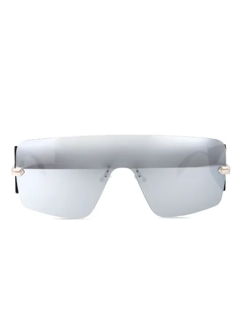 Alexander McQueen Eyewear mirrored shield-frame sunglasses