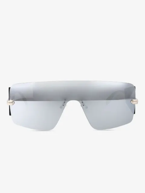 Alexander McQueen Eyewear mirrored shield-frame sunglasses