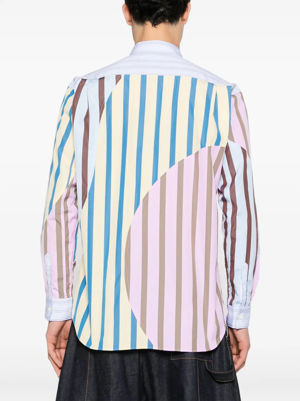 Comme Des Garçons Shirt Gestreept overhemd Blauw