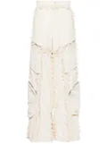 HELIOT EMIL Spherical high-waist cargo trousers - Neutrals