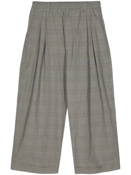 Plaid-check cotton trousers - MERYLL ROGGE - Modalova