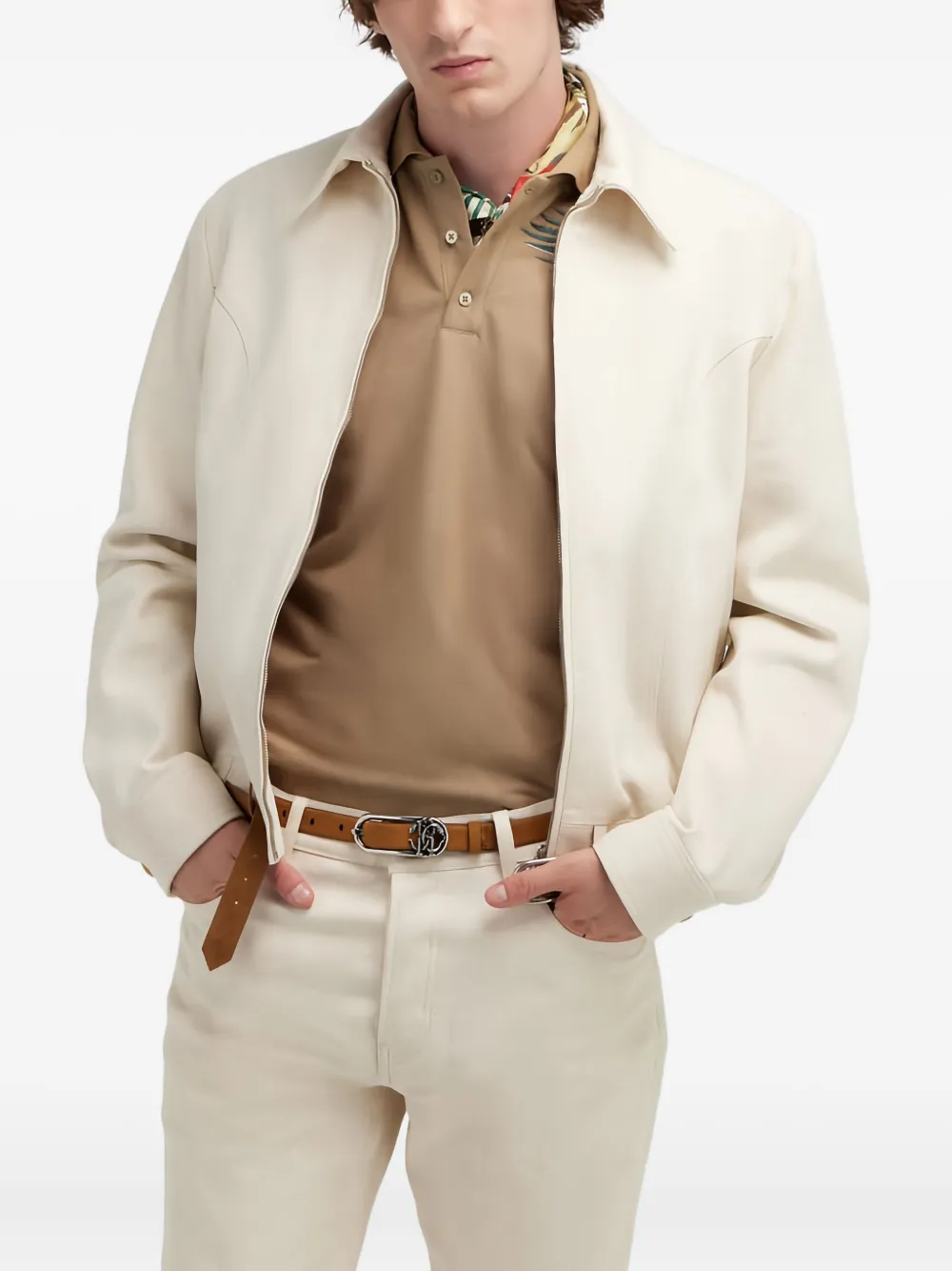  Roberto Cavalli Belted Jacket - Neutrals 
