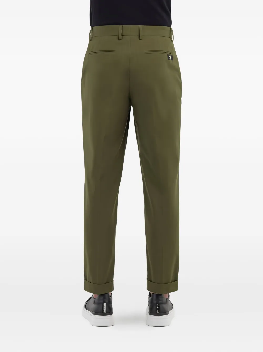 Roberto Cavalli Broek met cuffs Groen