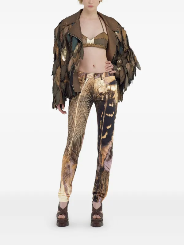Pantalon Cargo Roberto Cavalli Angels Fille 6 Ans - Marron, 122cm, Neuf Avec étiquette