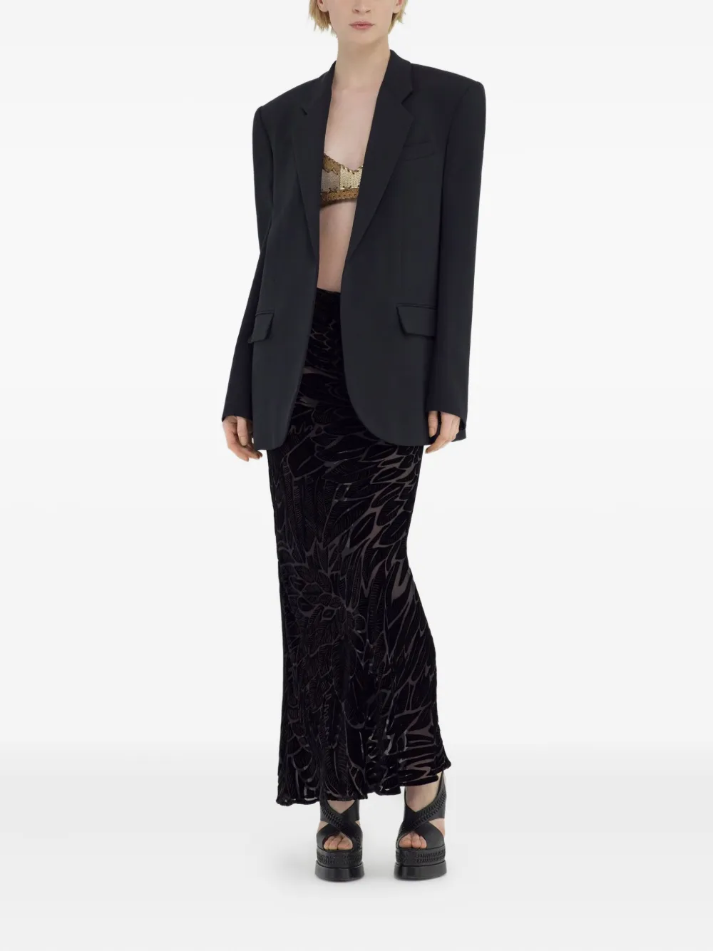 Roberto Cavalli padded-shoulder blazer | Blazers | Image 2