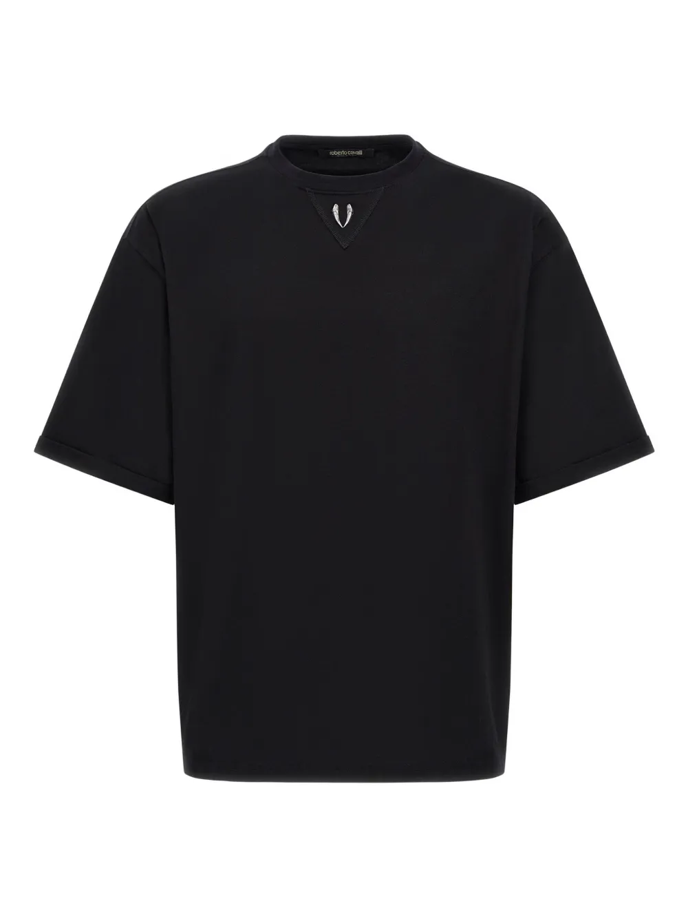 Roberto Cavalli T-Shirt aus Jersey - Schwarz