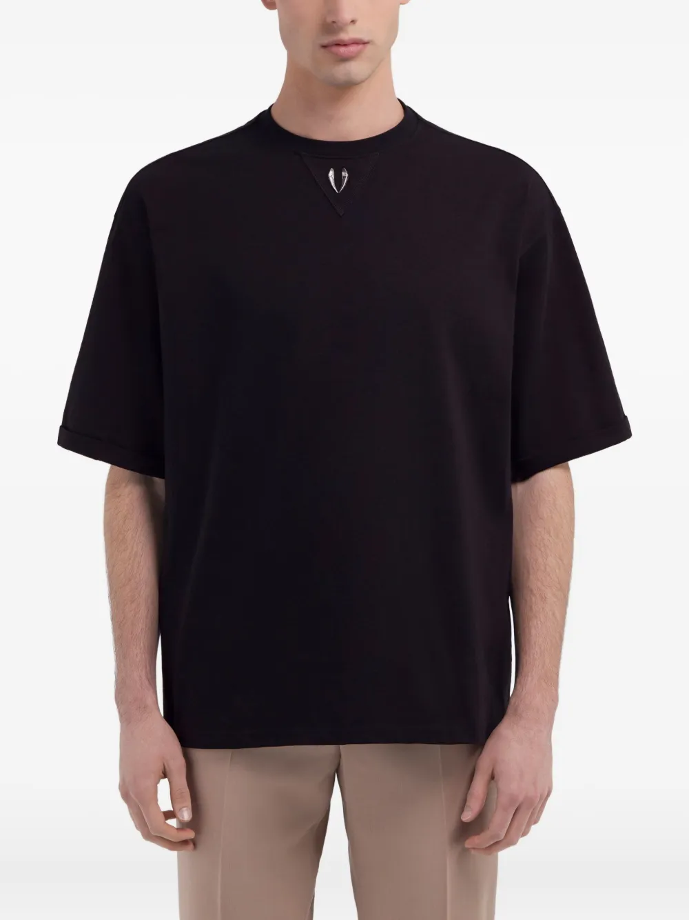 Roberto Cavalli Jersey T-shirt Zwart