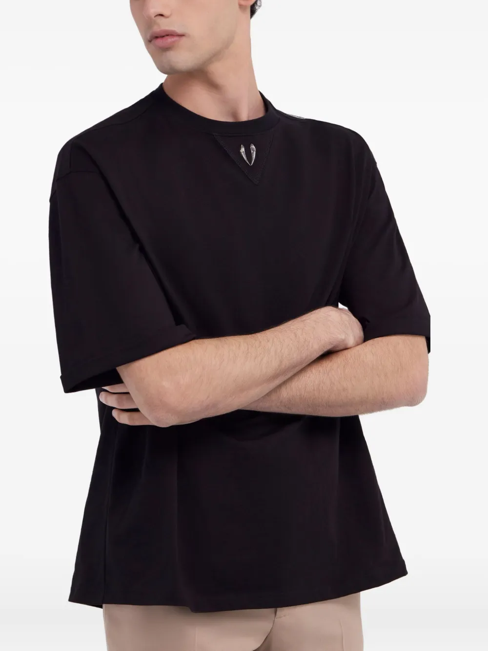 Roberto Cavalli Jersey T-shirt Zwart