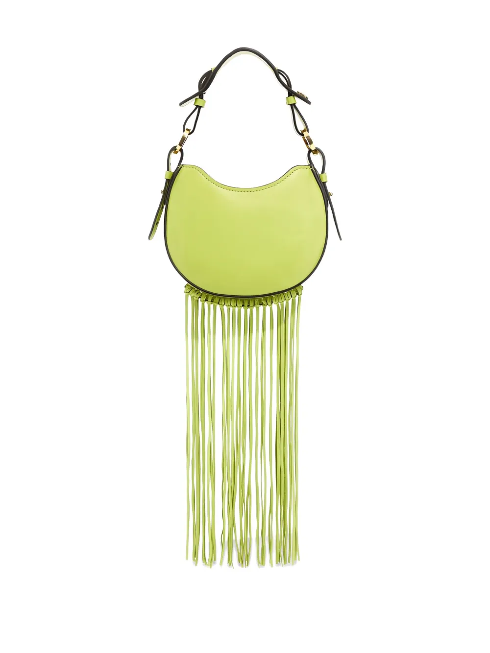 Roberto Cavalli Fang schoudertas met franje Groen