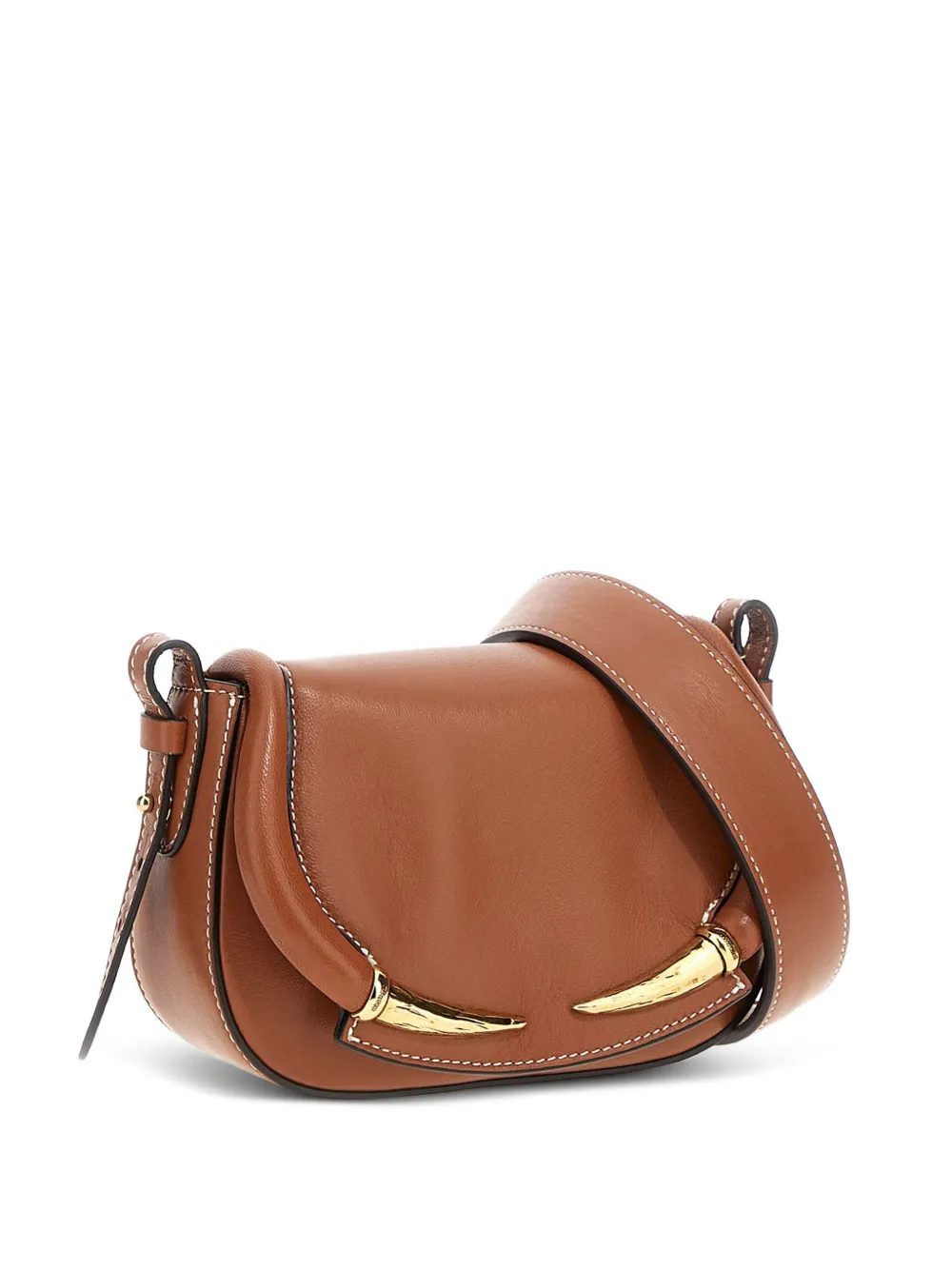 Roberto Cavalli Gestructureerde crossbodytas Bruin