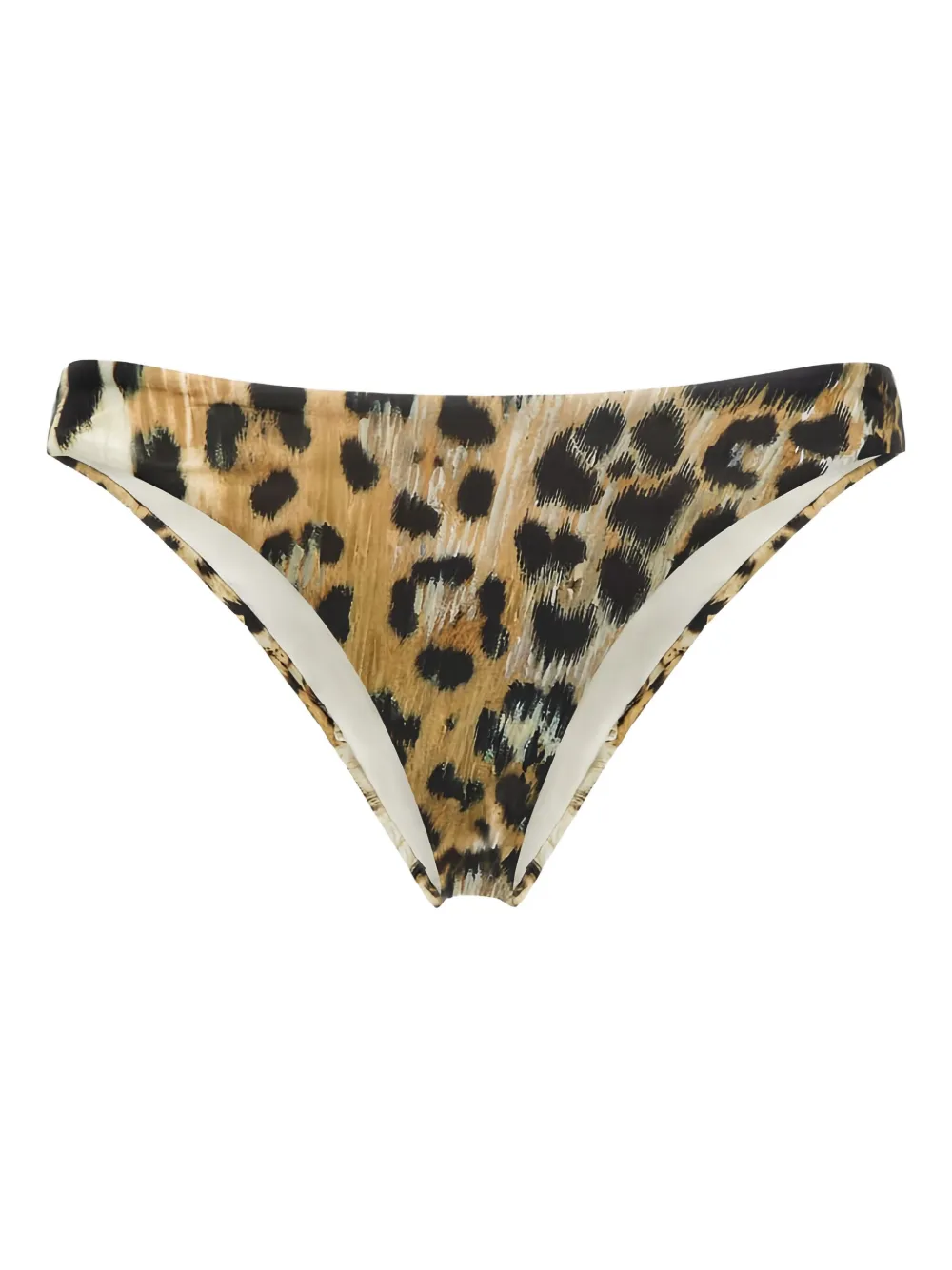 Roberto Cavalli leopard-print biquini button | Brown | Image 1